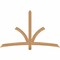 Ekena Millwork Davenport Timber Gable Bracket, Western Red Cedar, 72"W x 45"H x 1 1/2"D x 3 1/2"F, 15/12 Pitch GBW072X45X0204DAV00SWR - alternate 1